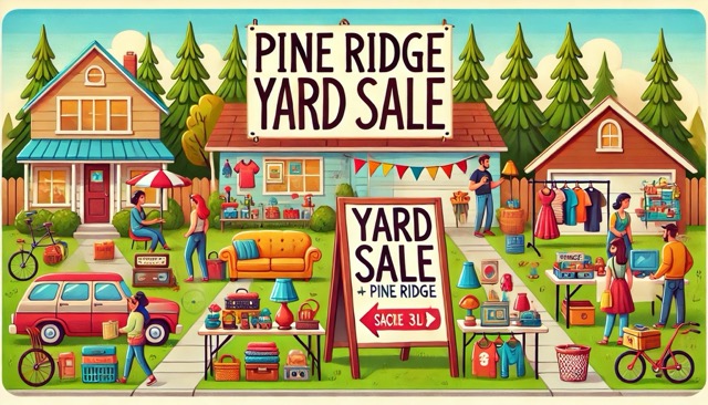 Pine Ridge Annual Yard Sale ~ Saturday November 1, 2025