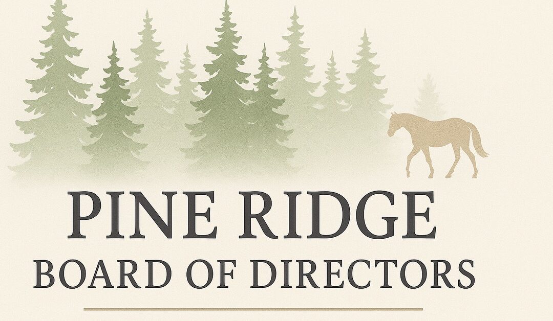 Special Board of Director Meeting ~ Friday, Sept. 19, 2025, at 6 PM