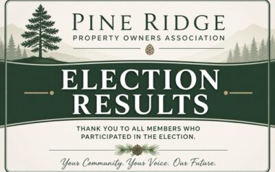 Pine Ridge Property Owners 2026 Election Results