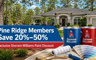 Exclusive Crystal River Sherwin-Williams Savings for Pine Ridge Members